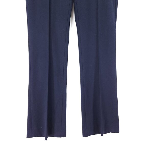 Piazza Sempione Wool Dress Pant Size IT 40 Navy Blue Wide Leg Made in Italy - Picture 11 of 12